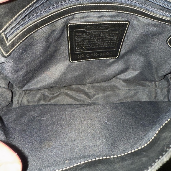 Vintage Coach Black Hampton Shoulder Bag y2k - Picture 3 of 13